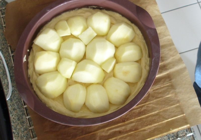 Datei:ApfelkuchenTeigInFormMitAepfeln.jpg